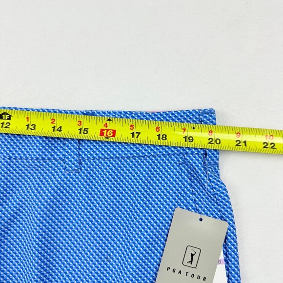 PGA Tour Men's Active Gripper Waistband UPF 50 Stretch Blue Shorts Size 38 NWT - Picture 8 of 11